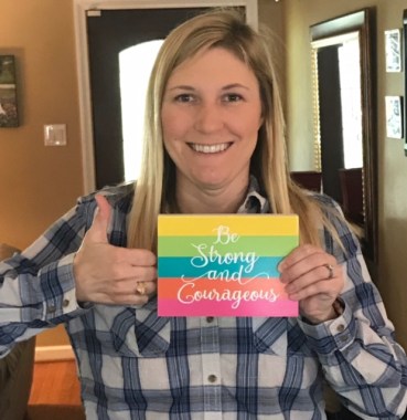 courageous and strong